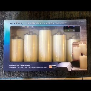 5 LED Wax Candles